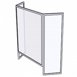 Protective plexiglass shield 70 x 100