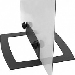 Flat panel base Quickbase 4mm, black