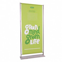 Wooden banner stand 800 x 1850 mm