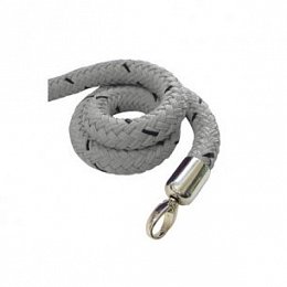 Stopper rope, 1000 mm, grey, chrome