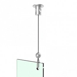 Ceiling suspension set Lean perla alu