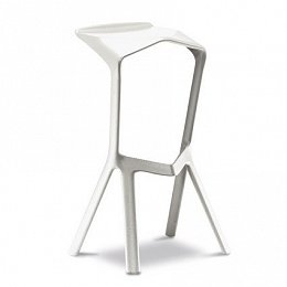 Bar Stool Miura, grey-white