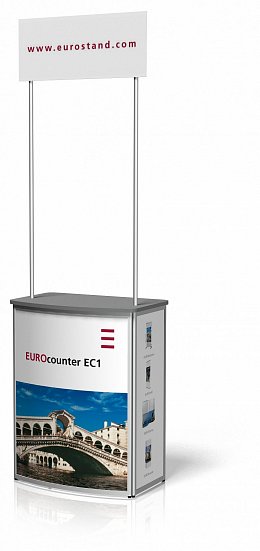Tasting counter EC-1 with logo topper