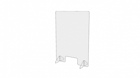 Protective counter shield 650 x 900 mm