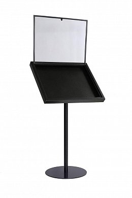 Lockable Menu Board, 4 x A4, black