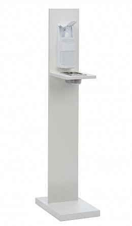 Desinfectant stand with lever dispenser