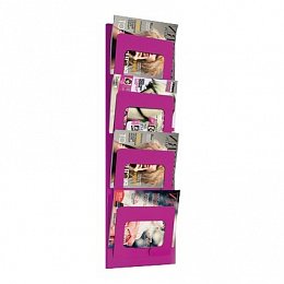 Leaflet rack Scoop, purple